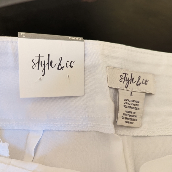 Style & Co White Capris NWT - Picture 7 of 7